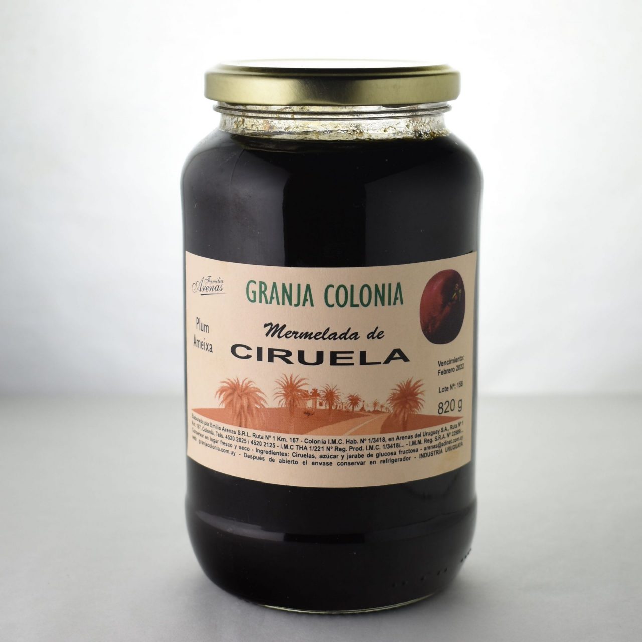 Mermelada de Ciruela 820 gr